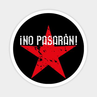 122 No Pasaran red Star Magnet